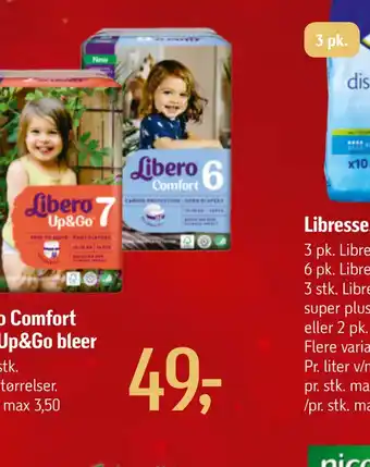 Føtex Comfort up&go bleer tilbud