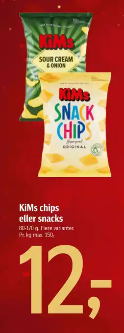 Føtex Kims chips eller snacks tilbud