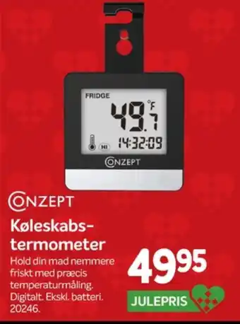 Din Isenkræmmer Conzept termometer tilbud