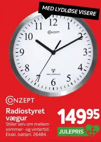 Din Isenkræmmer Conzept vægur tilbud