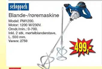 Harald Nyborg Scheppach blande-/røremaskine tilbud