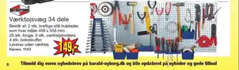 Harald Nyborg Mitsutomo værktøjsvæg tilbud