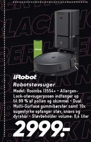Bilka Irobot robotstøvsuger tilbud