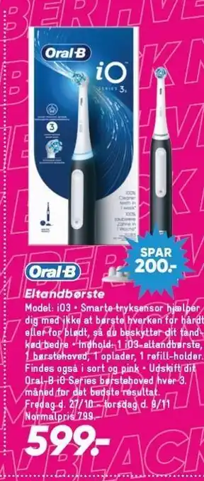Bilka Oral-b eltandbørste tilbud