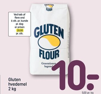 REMA 1000 Gluten Hvedemel 2 kg tilbud