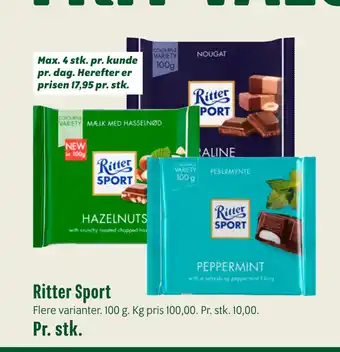 Min Købmand Ritter sport tilbud