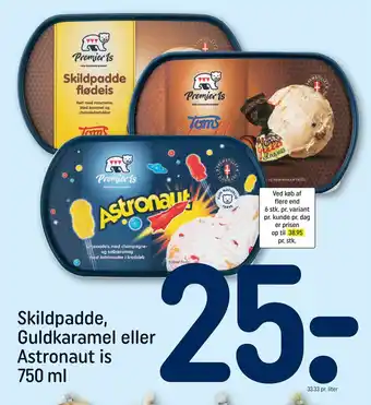 REMA 1000 Skildpadde, guldkaramel eller astronaut is tilbud