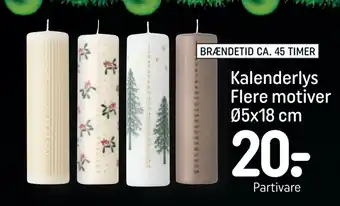REMA 1000 Kalenderlys flere motiver ø5x18 cm tilbud