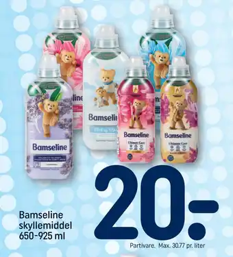 REMA 1000 Bamseline skyllemiddel 650-925 ml tilbud