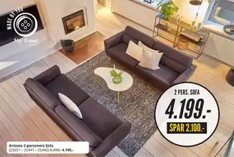 My Home Arizona 2-personers sofa tilbud