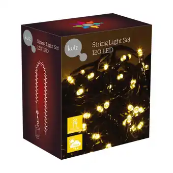Power Kulz kuledst120ww2 lyskæde 120 led, varm hvid tilbud