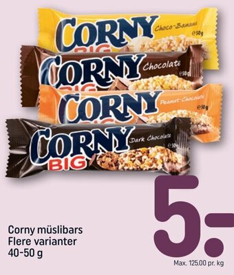 REMA 1000 Corny Müslibars 40-50 g tilbud