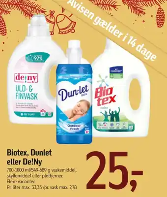 Føtex Biotex vaskemiddel-flydende tilbud