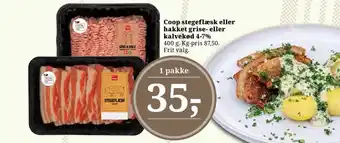 Dagli'Brugsen Coop flæsk i skiver tilbud