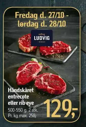 Føtex Ludvig okseentrecotes tilbud