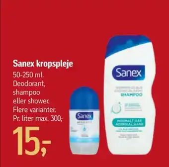 Føtex Sanex deo roll-on tilbud