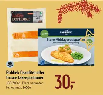 Føtex Rahbek rødspættefileter tilbud