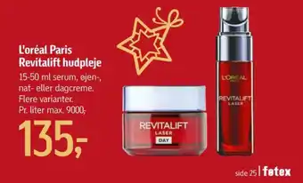 Føtex Revitalift serum tilbud