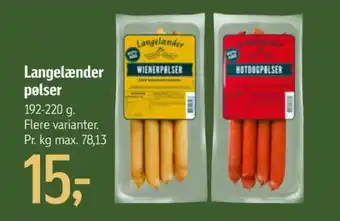 Føtex Langelænder wienerpølser tilbud