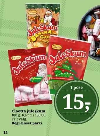 Juleskum skum banana caramel