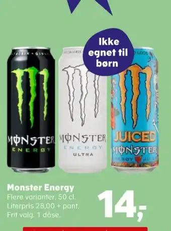 Kvickly Energy energidrik tilbud