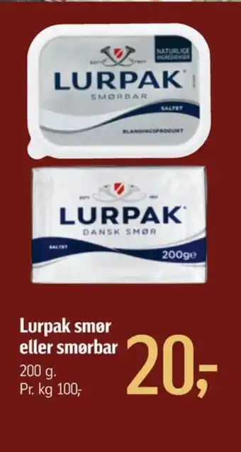 Føtex Lurpak smør saltet tilbud