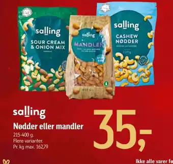 Føtex Salling cashewnødder tilbud