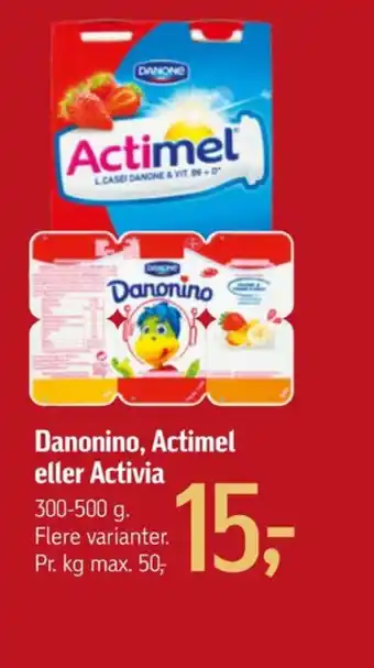 Føtex Actimel drikkeyoghurt jordbær tilbud