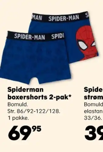 Kvickly Spiderman boxershorts tilbud
