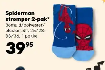 Kvickly Spiderman strømper tilbud