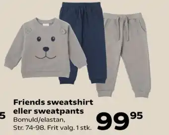 Kvickly Friends sweatbukser tilbud