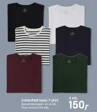 Kvickly Cottonfield t-shirt tilbud