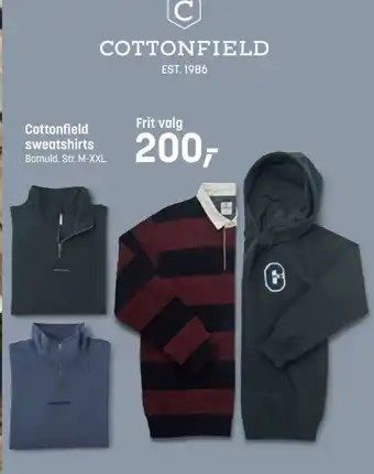 Kvickly Cottonfield sweatshirt tilbud