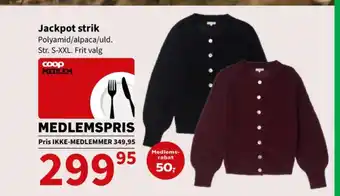 Kvickly Jackpot cardigan tilbud