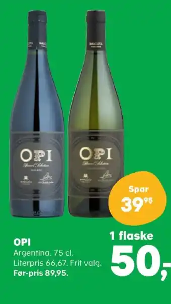 SuperBrugsen Ukendt argentinsk rødvin tilbud