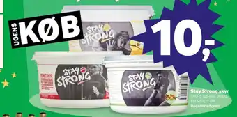 SuperBrugsen Stay strong skyr vanilje tilbud
