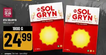 Løvbjerg Ota sol gryn havregryn tilbud