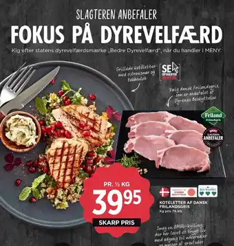 Friland frilandsgris grisekoteletter