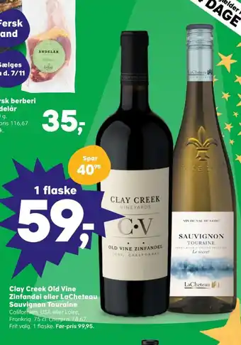 SuperBrugsen Ukendt californisk rødvin tilbud