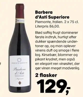 SuperBrugsen Ukendt italiensk rødvin tilbud