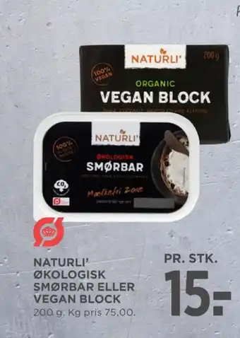Naturli' smørbar - blok