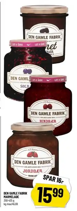 Løvbjerg Den gamle fabrik jordbærmarmelade tilbud
