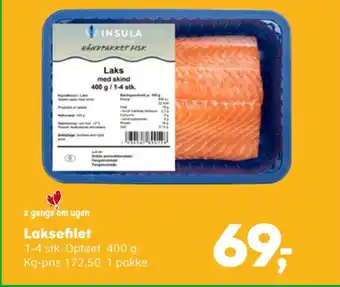SuperBrugsen Insula laksefilet tilbud