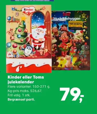 SuperBrugsen Kinder julekalender tilbud