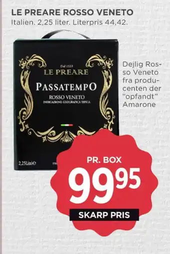 MENY Ukendt italiensk rødvin tilbud