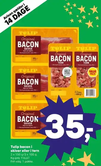 SuperBrugsen Tulip bacontern tilbud