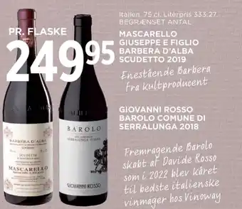 MENY Ukendt italiensk rødvin tilbud