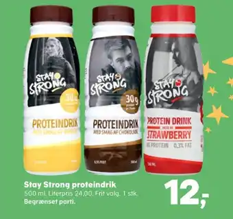 SuperBrugsen Stay strong proteindrik vanilje tilbud