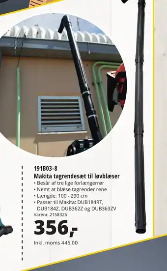10-4 Byggecenter 191B03-8 Makita tagrendesæt til løvblæser tilbud