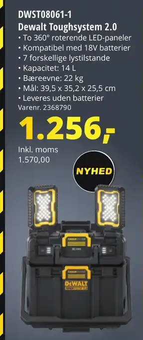 10-4 Byggecenter DWST08061-1 Dewalt Toughsystem 2.0 tilbud
